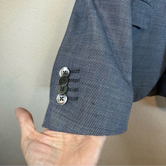 Ermenegildo Zegna Milano Easy Wool Linen & Silk Blazer Suit Jacket Size 52 R - Picture 5 of 13